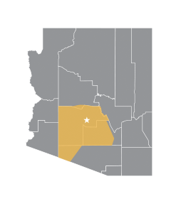 Service area map